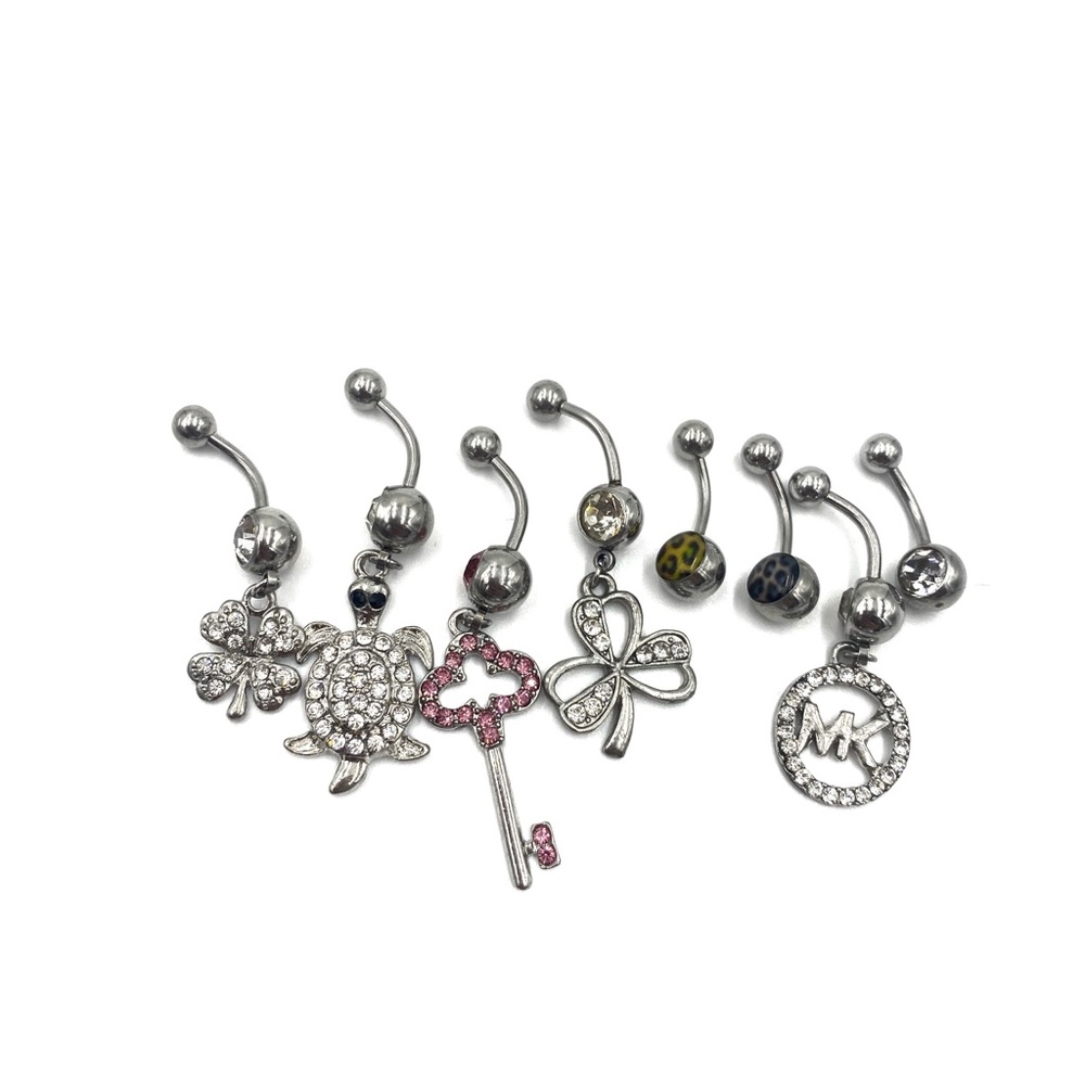 Bundle 8 Belly Rings Belly Piercing Belly Button … - image 2